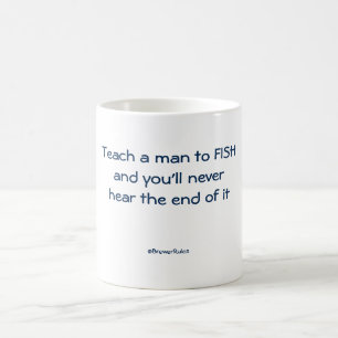Lustige Tasse: Unterrichten Sie einen Mann zu Kaffeetasse