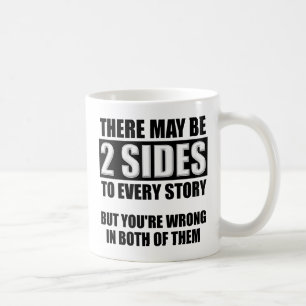 Lustige Tasse Zwei Seiten