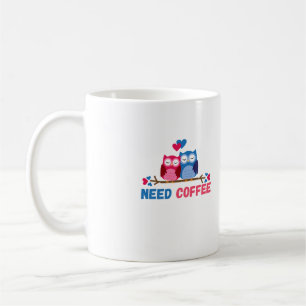 Lustige Tassen Das Eulenpaar braucht Kaffee