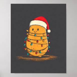 Lustige Tato-Weihnachtsgrafik-Lichterliebhaber Poster