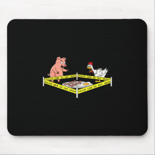 Lustige Tatort Con Ei Schwein Huhn Essen Dankfest Mousepad