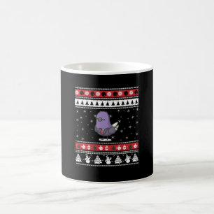 Lustige Taube hässliches Weihnachten Kaffeetasse