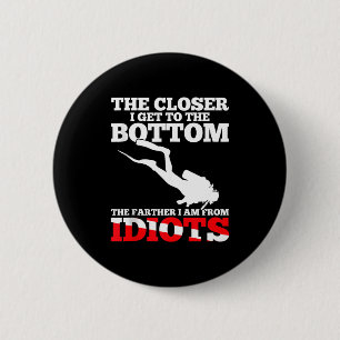 Lustige Tauchflagge Tauchzitat Taucher Gif Button