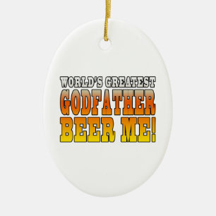 Lustige Taufe-Geburtstags-weltbester Pate Keramik Ornament