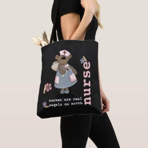 Lustige Teddy-Bärn-Krankenschwesterentwurf Tasche