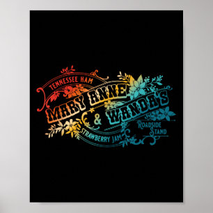 Lustige Tennessee-Schinken Mary Anne &amp; Wandas  Poster