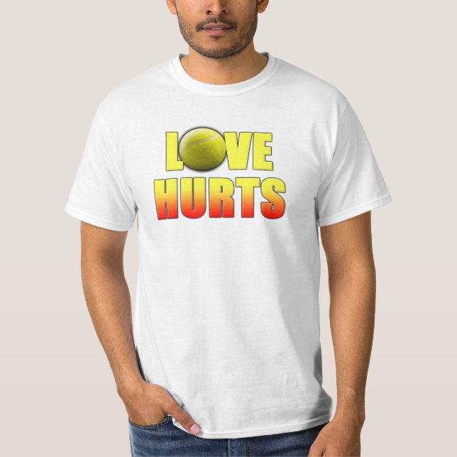 Lustige Tennis-T - Shirts, LiebeHurts T-Shirt (Vorderseite)