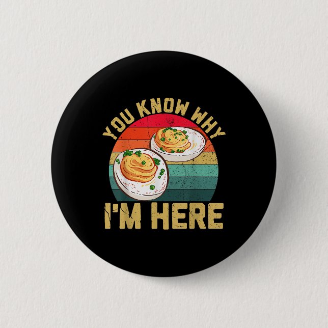 Lustige Thanksgiving Deviled Eggs, du weißt warum  Button (Vorderseite)