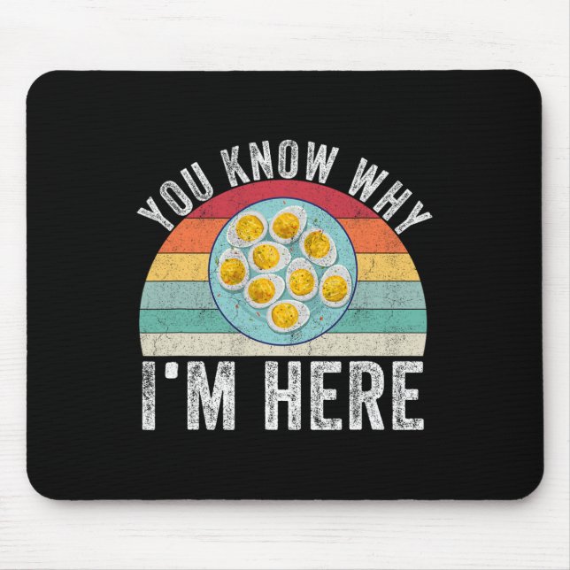 Lustige Thanksgiving Deviled Eggs, du weißt warum  Mousepad (Vorne)