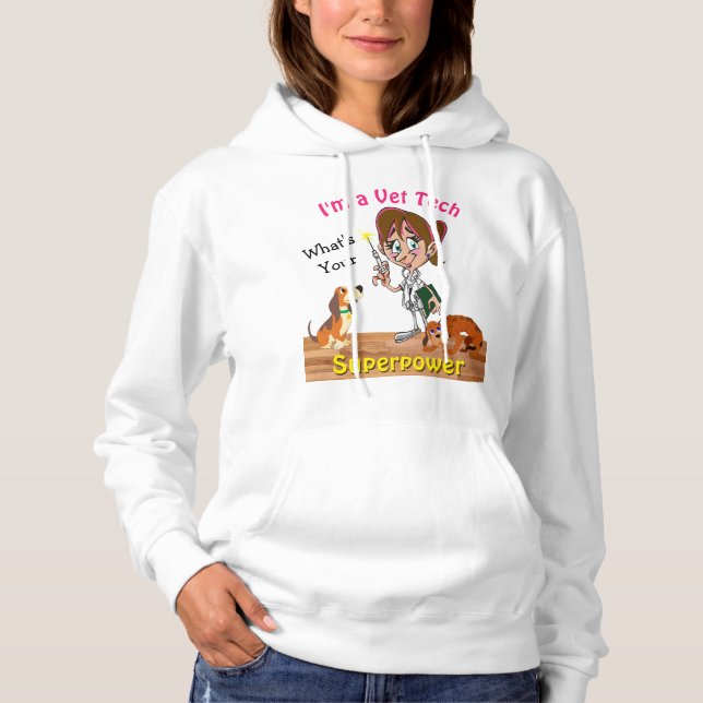 Lustige Tierarzt-Technologie-Kapuzenpullis für Hoodie (Vorderseite)