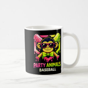 Lustige Tiere Baseball Affe mit Sonnenbrille Junge Kaffeetasse