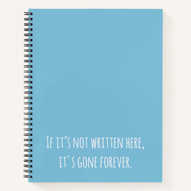 Lustige To-Do-Liste Blau Notizbuch (Vorderseite)