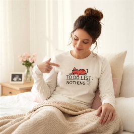 Lustige "To-Do-Liste: Nichts" Katzen-Mama-Maternit Tri-Blend Shirt