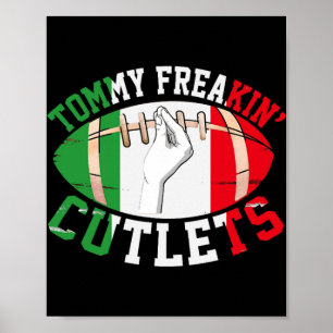 Lustige Tommy verrückte Schnitzel New Jersey Itali Poster