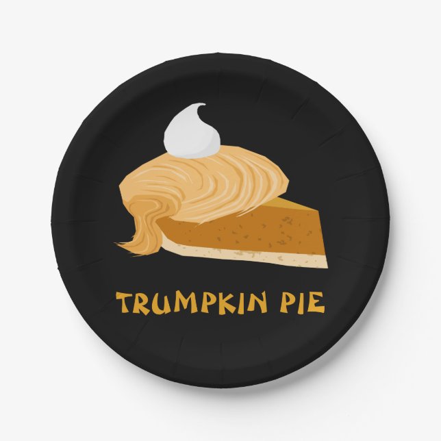 Lustige Torte Donald Trump Trumpkin Pappteller (Vorderseite)