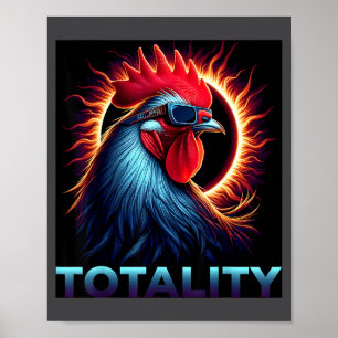 Lustige totale Sonnenfinsternis 8. April Poster