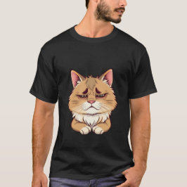 Lustige traurige Ingwerkatze müde Augen  ✨🐾🥺 T-Shirt
