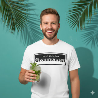 Lustige Trauzeugen Bräutigams Trinkteam Hochzeit T-Shirt