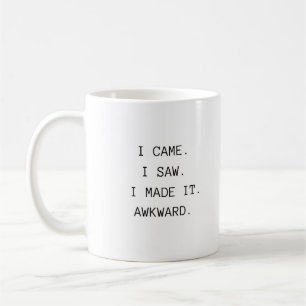 Lustige Trendige Typografie Peinlicher Kollege  Kaffeetasse