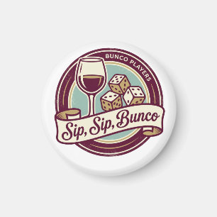 Lustige Trink Wein Würfel Bunco Magnet
