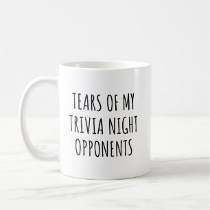 Lustige Trivia-Gegner Kaffeetasse