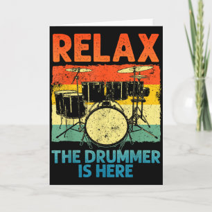 Lustige Trommelkunst für Männer Frauen Drumline Sc Karte