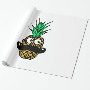 Lustige tropische Ananas mit dem Googly Geschenkpapier