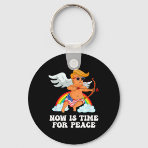 Lustige Trump Cupid Parodie - Jetzt ist die Zeit f Schlüsselanhänger