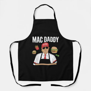 Lustige Trump-Fritten machen Fritten Mac Daddy Schürze