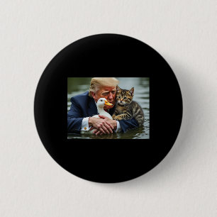 Lustige Trump Katze und Ente Memes Weihnachten Hal Button