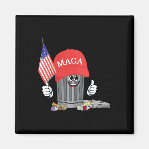 Lustige Trump Mega Cartoon Mülltonne Amerikanische Magnet