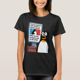 Lustige Trump Pinguine Politische Ungerechtigkeit T-Shirt