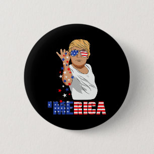 Lustige Trump Salt Merica Freiheit 4. Juli Geschen Button