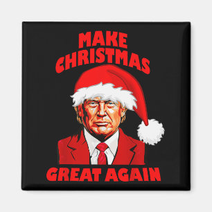 Lustige Trump Weihnachtsmann Hut Macht Weihnachten Magnet