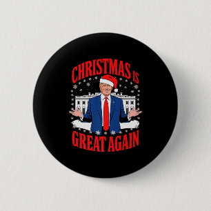 Lustige Trump Xmas Pyjamas Santa Trump Weihnachten Button