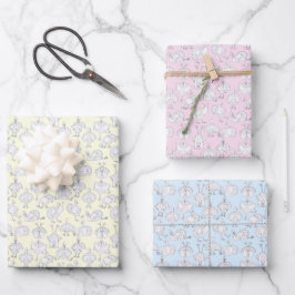 Lustige Truthähne haben Spaß!  Geschenkpapier Set