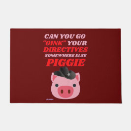 lustige Tür "OINK PIGGIE" Fußmatte