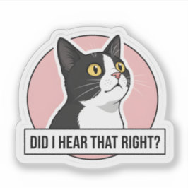 Lustige Tuxedo-Katze Meme - Sarkastische Büro-Deko Aufkleber