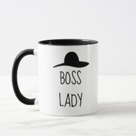 Lustige Typografie-schwarze u. weiße Tasse