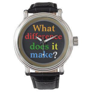 lustige Typografie-Stunde Zitat Armbanduhr