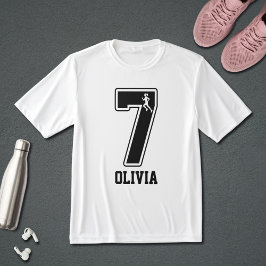 Lustige Übereinstimmende Nummer 7 Paar Laufender B T-Shirt