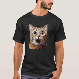 Lustige überraschte Katze T-Shirt