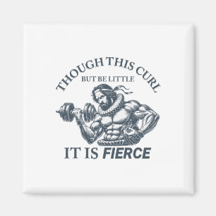 Lustige Übung Heftiges Workout Shakespeare Inspiri Magnet
