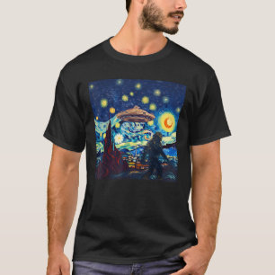 Lustige UFO-Entführung Außerirdischer Bigfoot Mond T-Shirt
