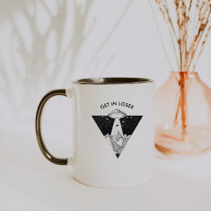 Lustige UFO-Tasse   Komm rein Verlierer Tasse