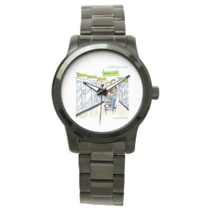 Lustige Uhr mit gefrorenem Walross von Rick London