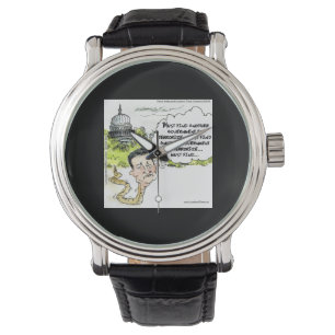 Lustige Uhr: Schlange Ted Cruz windet sich aus dem Armbanduhr