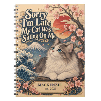 Lustige Ukiyo-e-Katze japanisch Katsushika Hokusai Notizblock