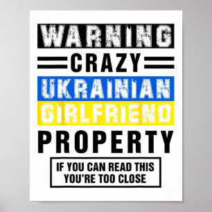 Lustige ukrainische Freundin Zitate Sprüche Freund Poster