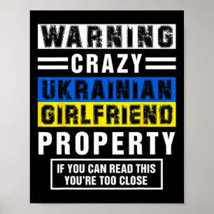 Lustige ukrainische Freundin Zitate Sprüche Freund Poster